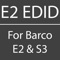 This app is made for Barco E2 & S3 operators, it's a utility that calculates the VESA values so you are able to create custom EDID resolutions on the inputs and outputs of the Event Master devices