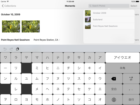 ５０音順カタカナキーボード - náhled