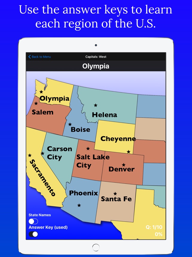United States Map Quiz On The App Store