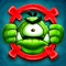 A puzzle shooter in which you aim as best you can to fire a cannon ball through complex levels to take out all of the monsters