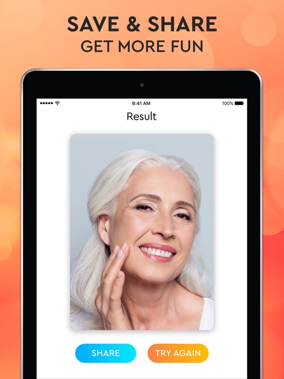 iPad Image of Face Aging App - Oldify Camera
