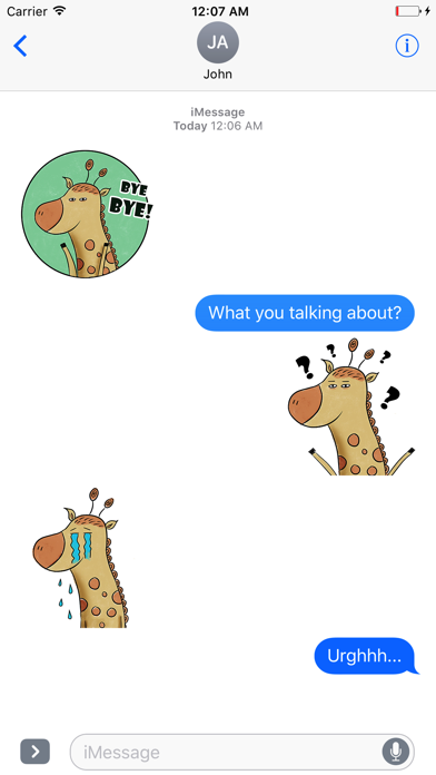 How to cancel & delete Mr Giraffe Animated Stickers from iphone & ipad 4