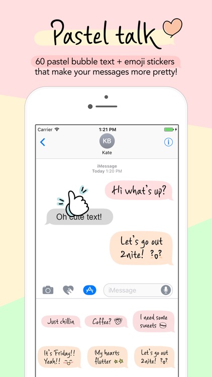 Pastel talk for imessage