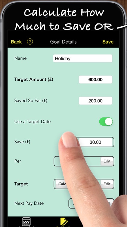 Savings Goals