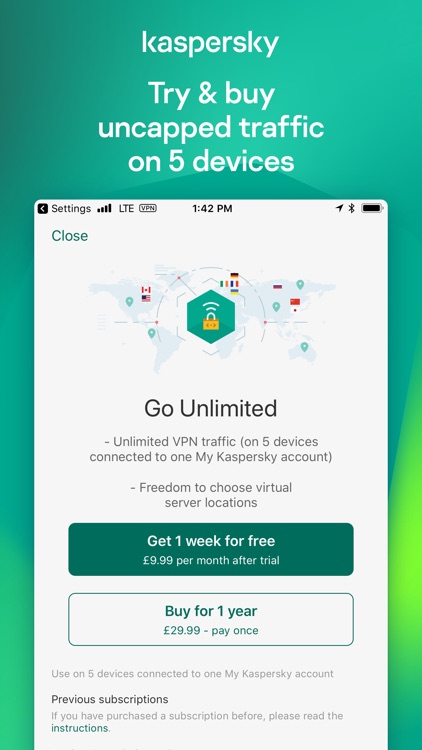 Secure VPN & Proxy – Kaspersky screenshot-5