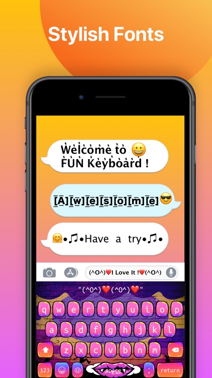 FUN Keyboard -Emoji & Themes screenshot-3