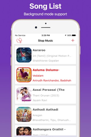 Stop and Timer Music Player - náhled
