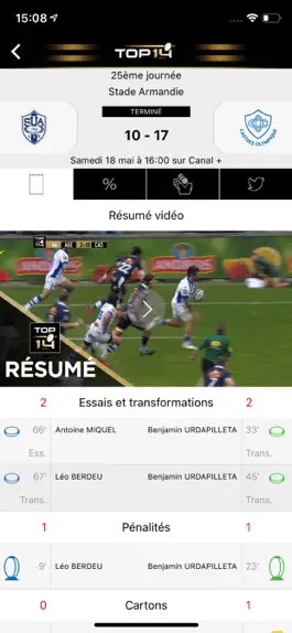 Game screenshot Ligue Nationale de Rugby hack