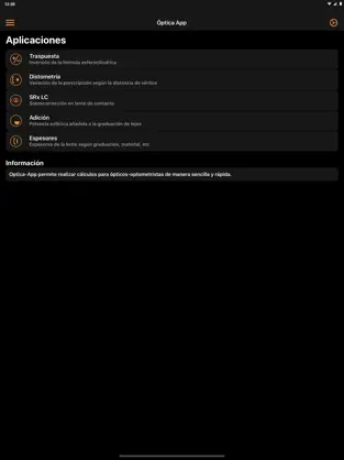 Captura de Pantalla 1 Optica-App iphone