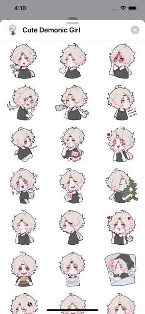 Cute Demonic Girl Sticker Pack(圖1)-速報App