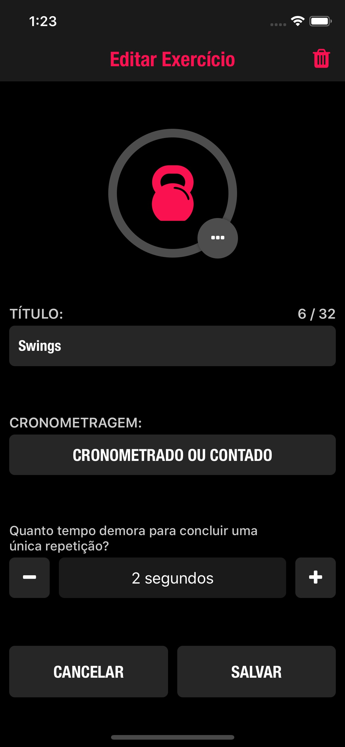 Screenshot do app Streaks Workout