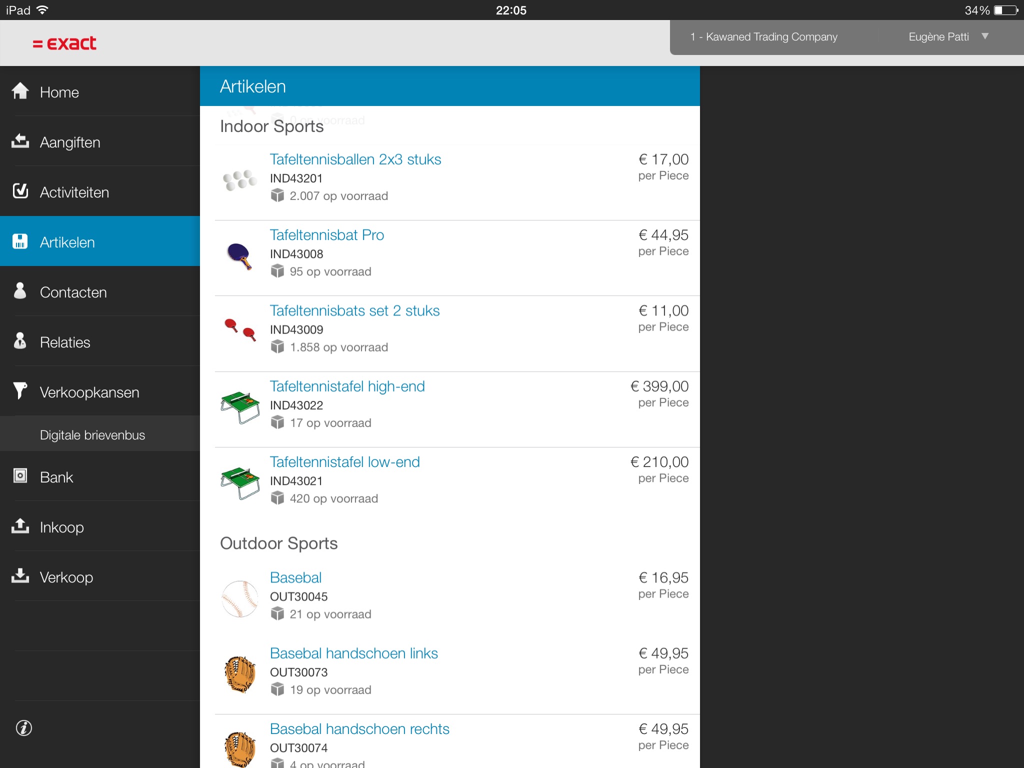Exact Online for iPad screenshot 4
