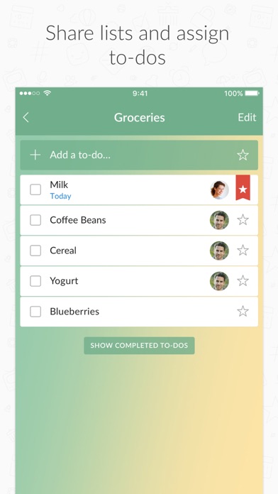 Wunderlist screenshot 4