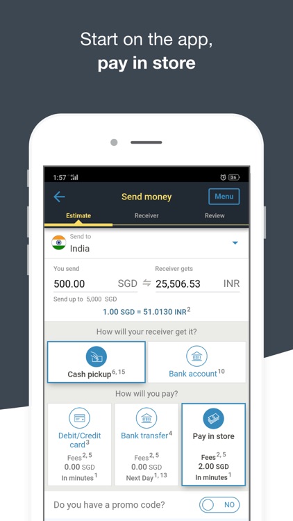 Money Transfer WesternUnion SG screenshot-3