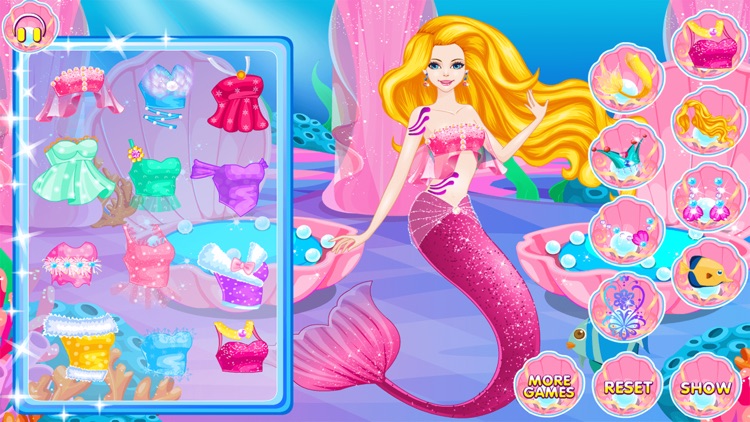 Mermaid Dress Up and Hairstyle screenshot-7