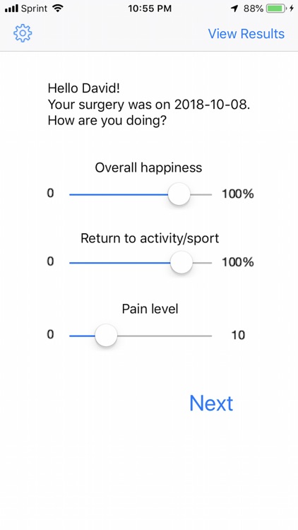 rHip - Hip Recovery Monitor