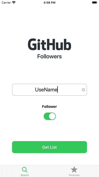 Followers for GitHub