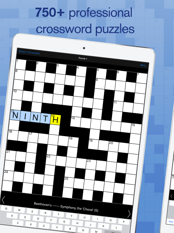 Crossword screenshot