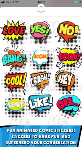 Game screenshot Comic Words Stickers apk