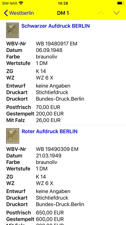 Deutsche Briefmarken: Katalog screenshot-3