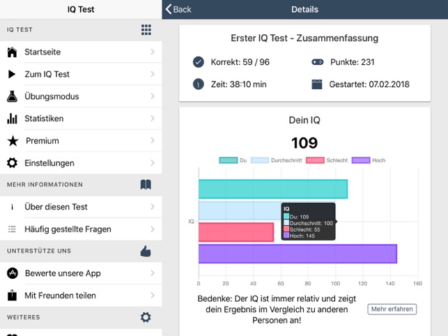 Iq Test Deutsch Im App Store