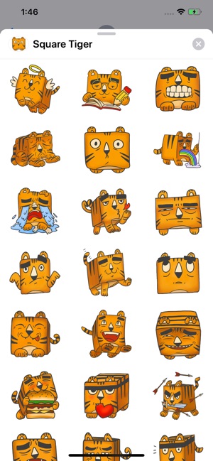 Square Tiger Sticker Pack(圖1)-速報App