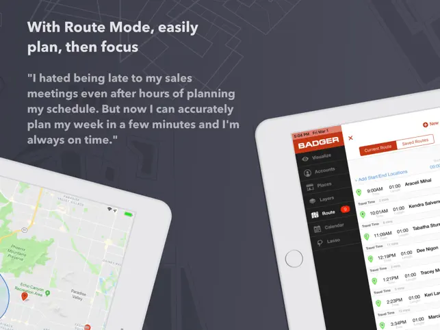 Screenshot 3 Badger Map Planifica tus Rutas iphone