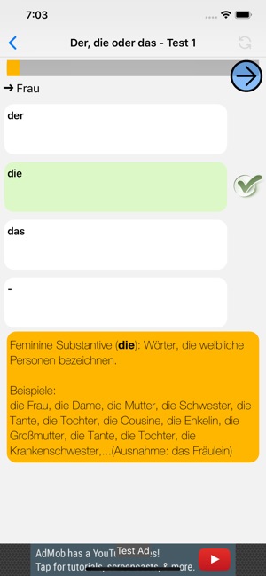 Deutsch Grammatik Test PRO(圖2)-速報App