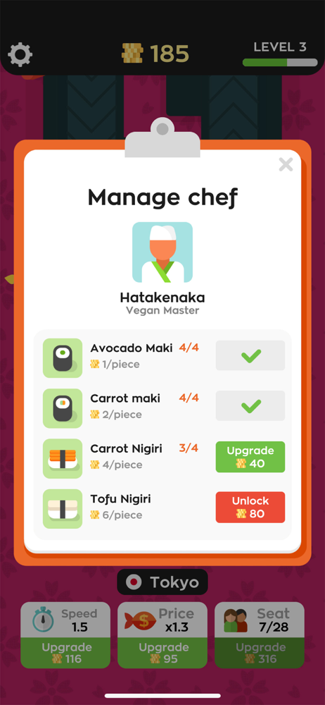 Sushi Bar Idle Overview Apple App Store Us - sushi roblox id
