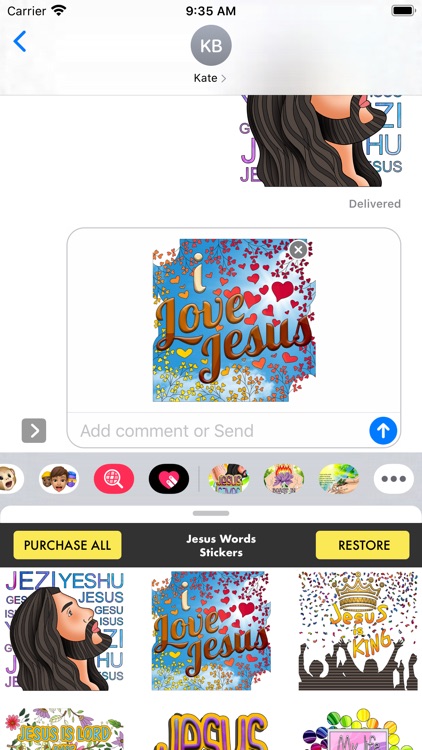 Jesus Words Stickers screenshot-3