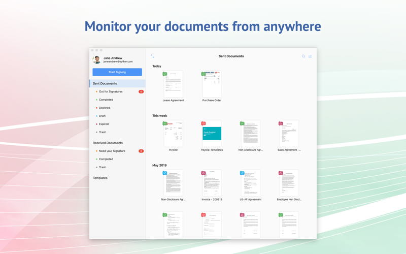 E-signature app - Zoho Sign thumbnail 2