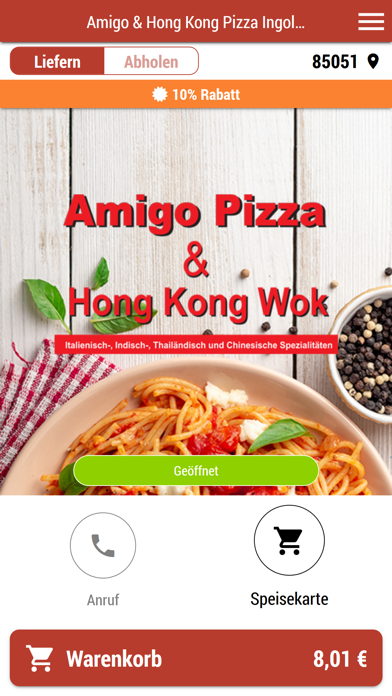 How to cancel & delete Amigo & Hong Kong Pizza from iphone & ipad 1