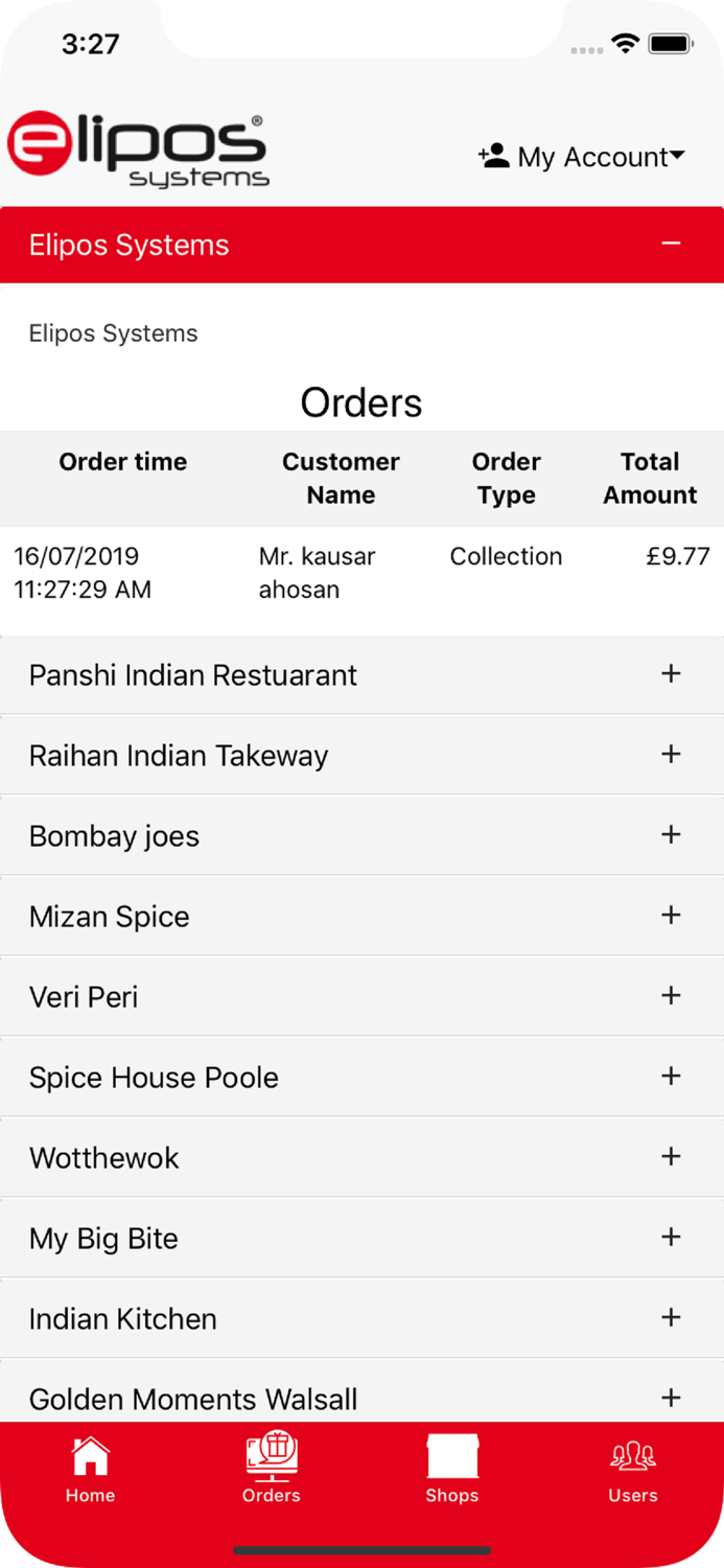 Elipos Order Management