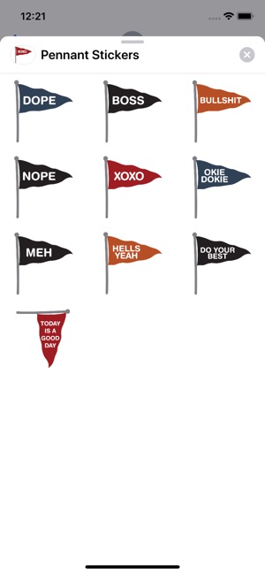 Pennant Stickers