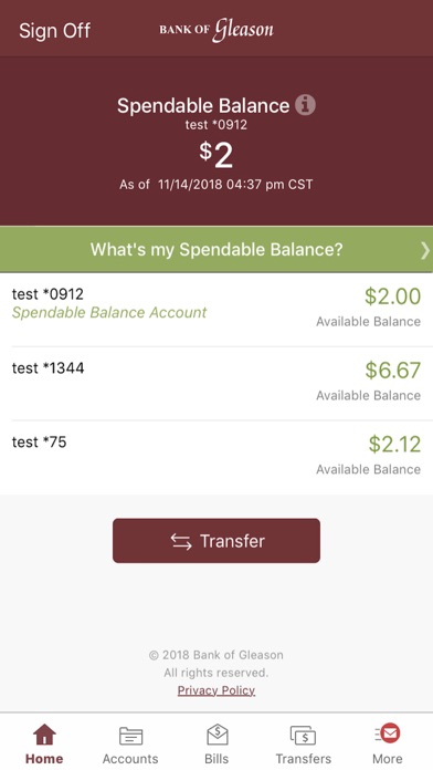 Bank of Gleason Mobile screenshot 2