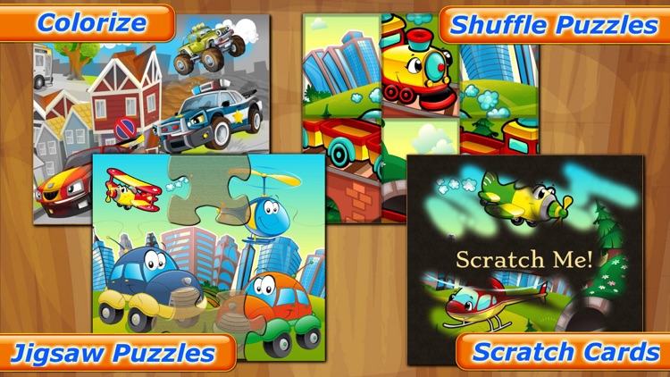 Cars Puzzle Fun Games for Kids