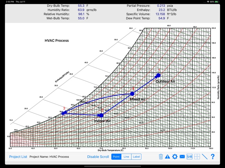 HVAC Psychrometric Chart screenshot-0