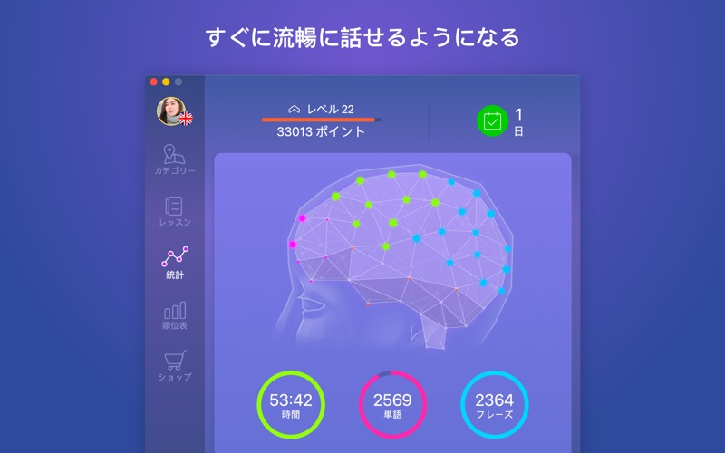 Mondly: 33の言語を学習する screenshot1