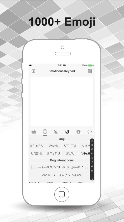 Emoticons Keypad for Texting