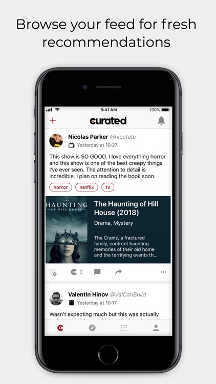 Curated - quality content