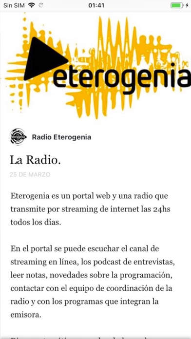 Radio Eterogenia screenshot 3