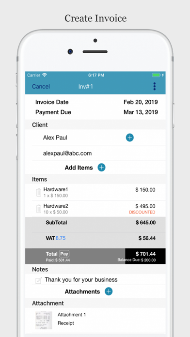EZ Invoice - Simple Invoicing screenshot 2