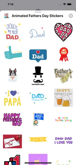 Game screenshot Animated Father's Day Stickers apk