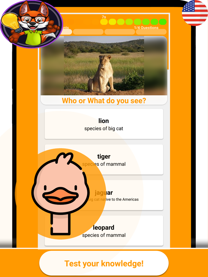ZooGame Quiz