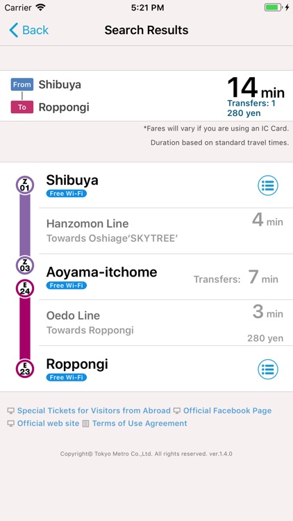 Tokyo Subway Navigation