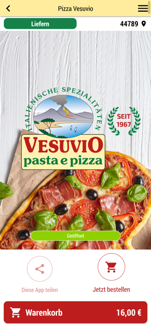 Pizza Vesuvio On The App Store