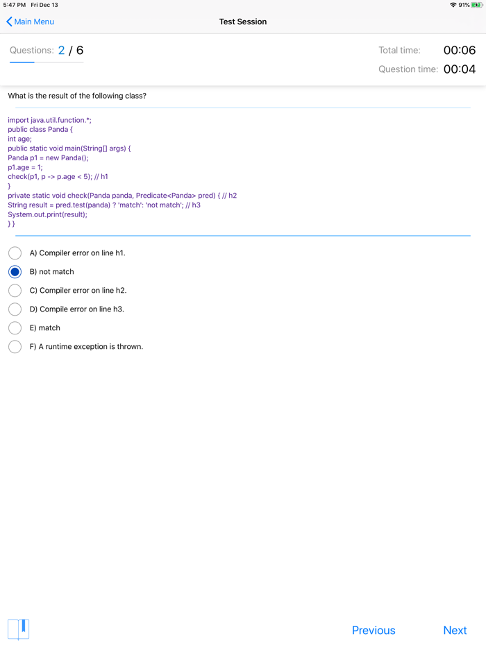 OCP Test SE11. Exam 1Z0-815