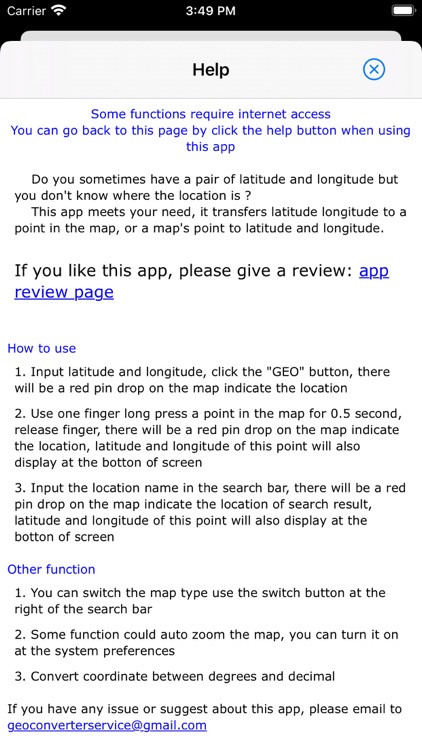 Geo converter -- location screenshot-3