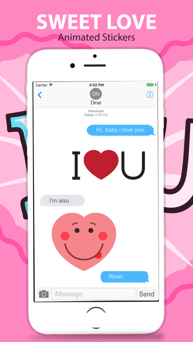 How to cancel & delete Animated Love & Romantic Heart Stickers from iphone & ipad 4