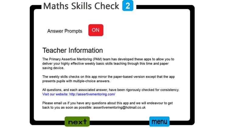 PAM Maths Skills Check 2 screenshot-9